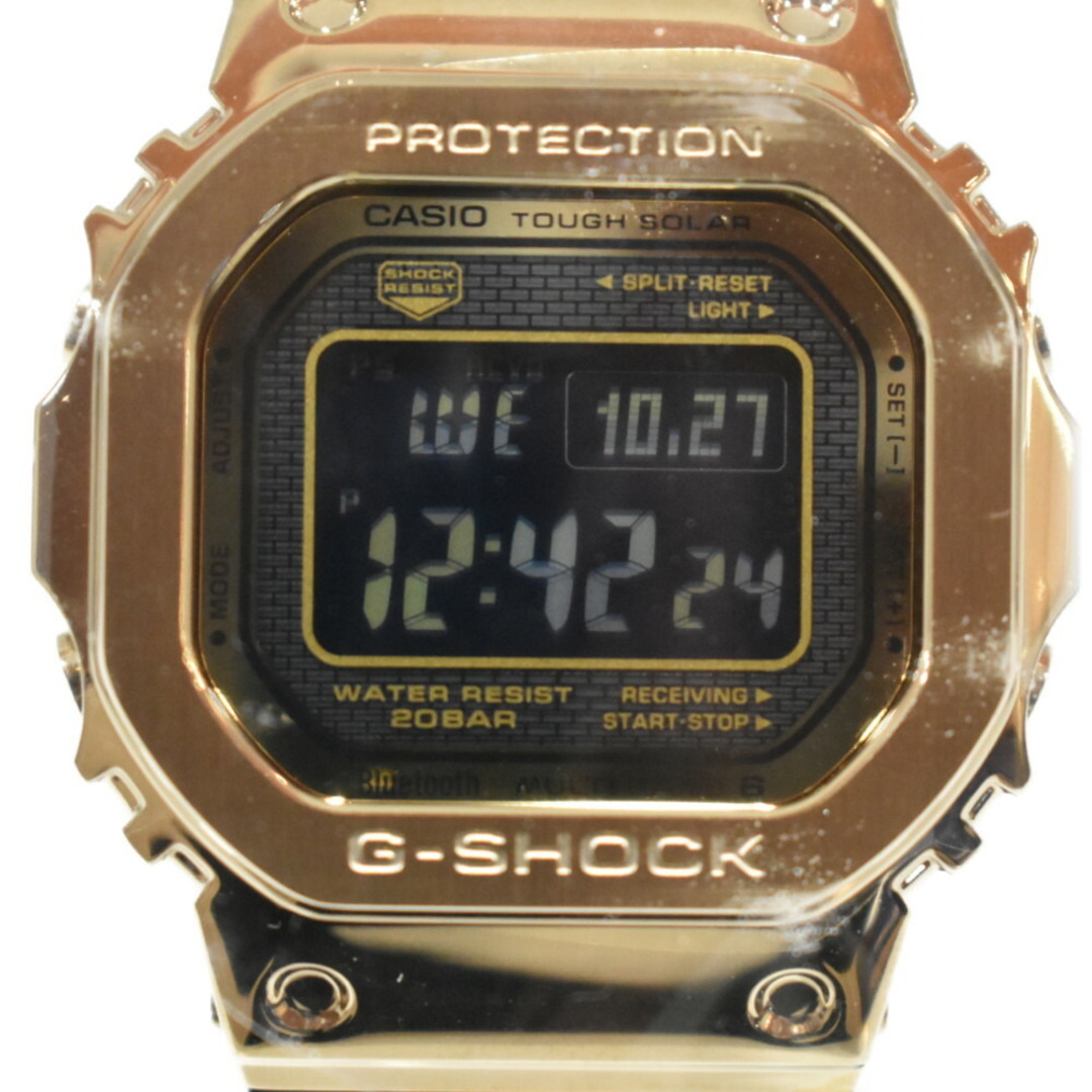 CASIO(カシオ)の【おしゃれ☆中古品】 CASIO G-SHOCK GMW-B5000GD 　 ステンレススティール ステンレススティール 電波ソーラー ゴールド　腕時計　耐衝撃構造　MULTIBAND6　おしゃれ　人気　定番　プレゼント包装可【中古】松山久万ノ台店 メンズの時計(腕時計(アナログ))の商品写真