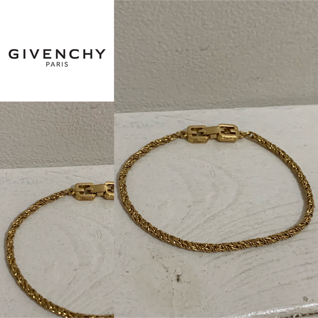 GIVENCHY PARIS VINTAGE 1980s チェーンブレスレット - ブレスレット ...