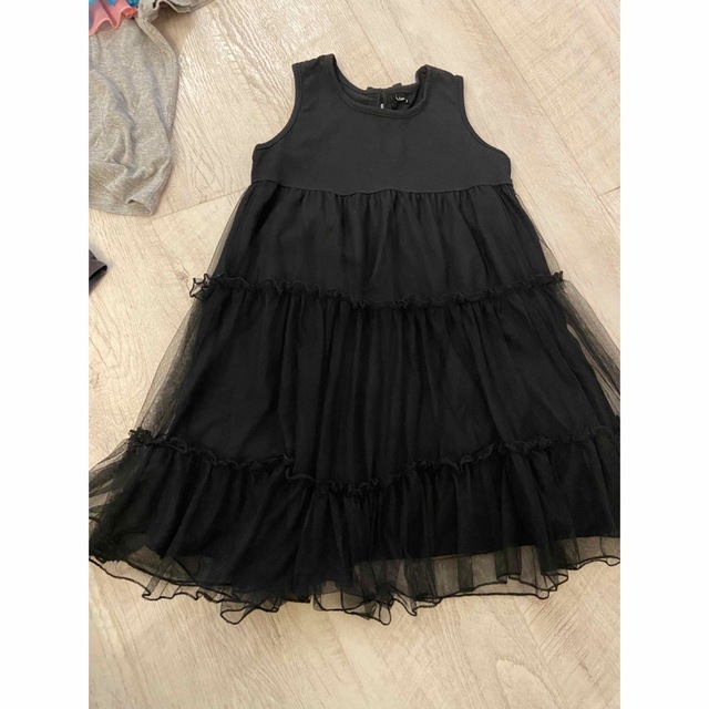 ノースリーブ チュールワンピース キッズ/ベビー/マタニティのキッズ服女の子用(90cm~)(ワンピース)の商品写真