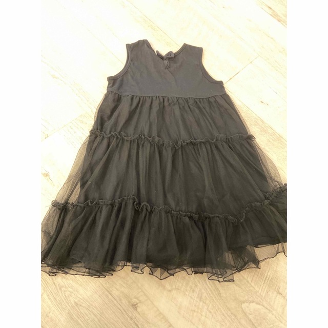 ノースリーブ チュールワンピース キッズ/ベビー/マタニティのキッズ服女の子用(90cm~)(ワンピース)の商品写真