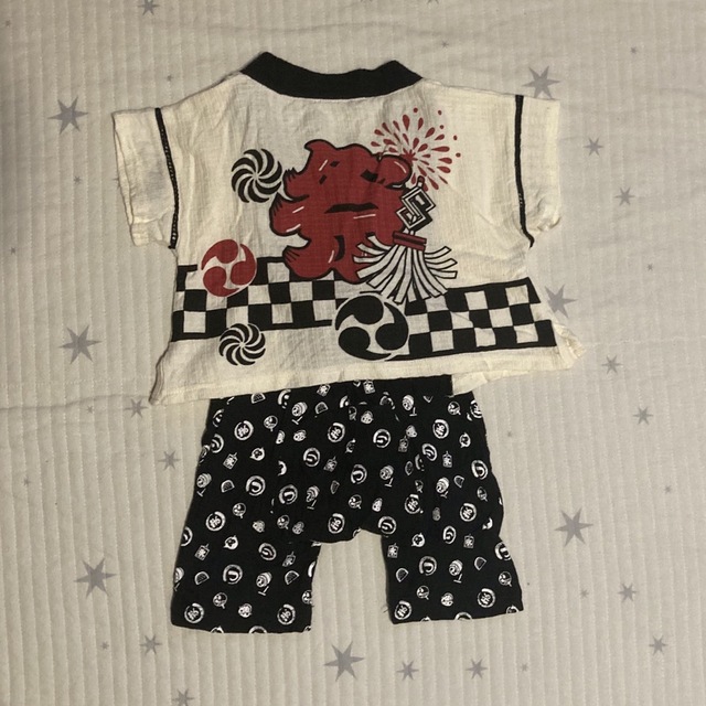 【skyblue様 専用】「祭」法被 はっぴ サイズ90 キッズ/ベビー/マタニティのキッズ服男の子用(90cm~)(甚平/浴衣)の商品写真