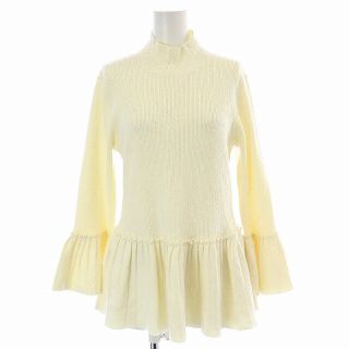 テッドベイカー(TED BAKER)のテッドベーカー リブニット カットソー 長袖 ハイネック フレア カシミヤ混 3(ニット/セーター)