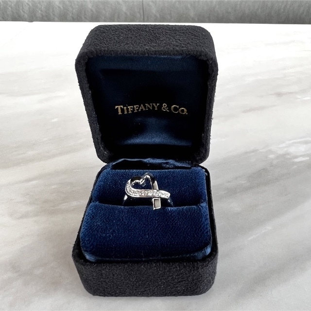 Tiffany & Co.(ティファニー)のTiffanyラビングハートリング　K14リボンピアス　K18クロスピアス レディースのアクセサリー(リング(指輪))の商品写真