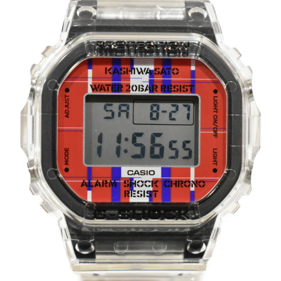 【コラボモデル★】 CASIO
G-SHOCK　KASHIWASATO DWE-5600KS-7JR    樹脂 クオーツ 腕時計　限定　2021年３月モデル　おしゃれ　透明　スケルトン　カジュアル　メンズ　松山久万ノ台店