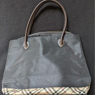 バーバリーブルーレーベル(BURBERRY BLUE LABEL)のバーバリーブルーレーベル ハンドバッグ　ノバチェック　黒色　BURBERRY(ハンドバッグ)