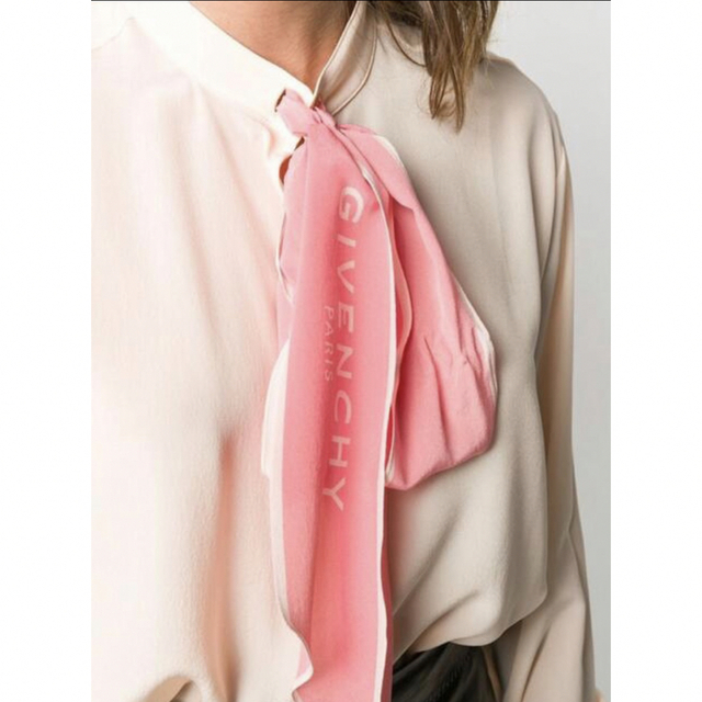 履き心地◎ 正規◇Givenchy◇ジバンシィ◇ボウタイスカーフシルク