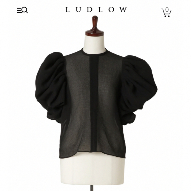 LUDLOW(ラドロー)のludlow ラドロー　バタフライ レディースのトップス(シャツ/ブラウス(半袖/袖なし))の商品写真