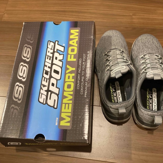 SKECHERS(スケッチャーズ)の【美品】スケッチャーズ　サミット　ルービン　グレー　25cm メンズの靴/シューズ(スニーカー)の商品写真