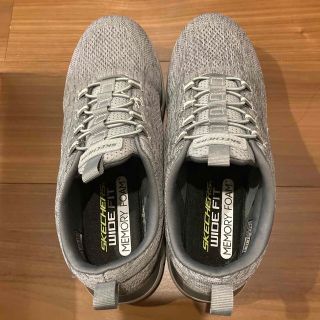 スケッチャーズ(SKECHERS)の【美品】スケッチャーズ　サミット　ルービン　グレー　25cm(スニーカー)