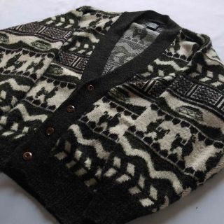 ART VINTAGE - 【90s vintage】カーディガン アンゴラ 肉厚 Ecuador製