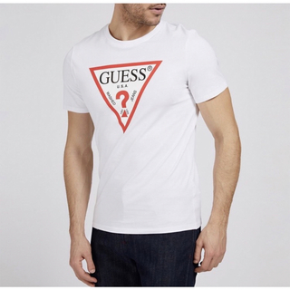 ゲス(GUESS)の新品未使用！　ゲス　GUESS ロゴTシャツ　ホワイトXL(Tシャツ/カットソー(半袖/袖なし))
