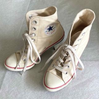 【希少！】❣️ホワイトヒールのCONVERSE