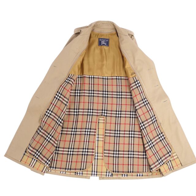 BURBERRY BLACK LABEL(バーバリーブラックレーベル)の美品 Vintage バーバリー Burberrys コート トレンチコート 裏チェック ライナー付き アウター メンズ 94-175(L相当) ベージュ メンズのジャケット/アウター(トレンチコート)の商品写真