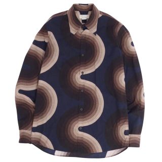 ドライザボーン(DRIZA-BONE)の美品 ドリスヴァンノッテン DRIES VAN NOTEN シャツ 2019SS ロングスリーブ 総柄 ボタンフライ コットン トップス メンズ 48(M相当) マルチカラー(シャツ)