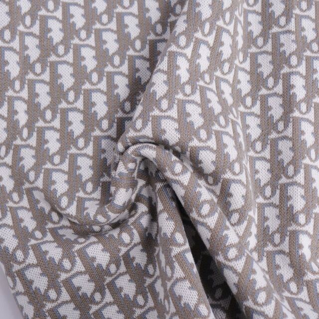 極美品 ディオールオム DIOR HOMME シャツ ニット 20SS オブリーク ジャガード コットン メンズ トップス イタリア製 M ホワイト/ベージュ/グレー