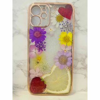 全機種対応 iPhoneケース 押し花ケース 押し花 ケース 花 Android(iPhoneケース)