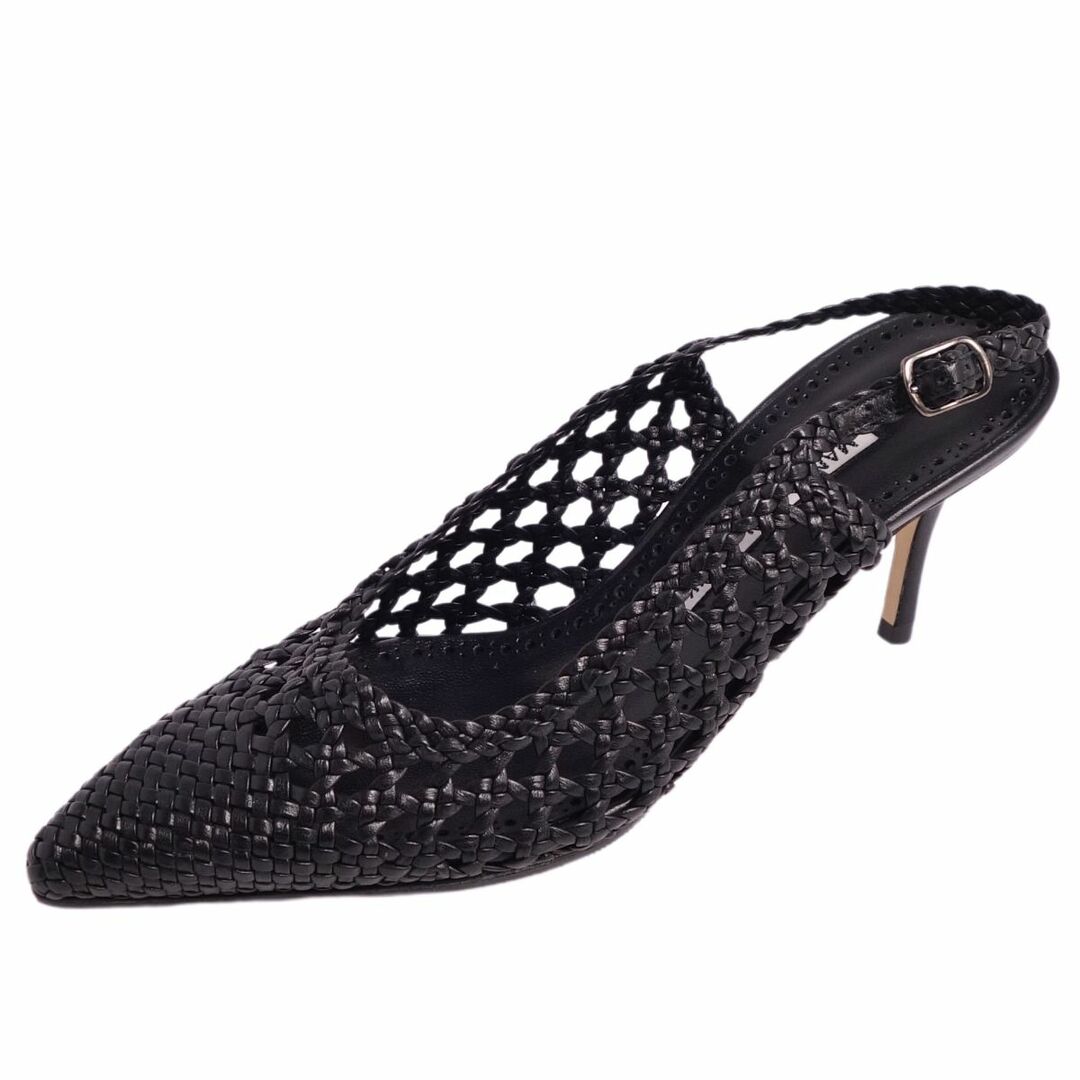 極美品 マノロ・ブラニク Manolo Blahnik パンプス バック 極美品 マノロ・ブラニク Manolo Blahnik パンプス バック