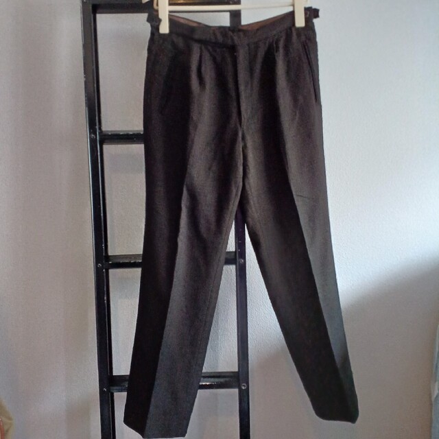 1960s? GERMAN WOOL TUCK SLACKS