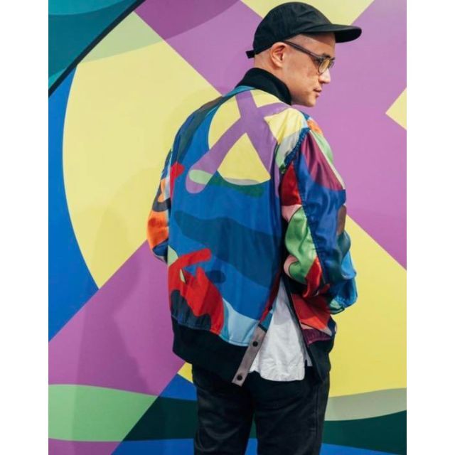 21aw Sacai KAWS MA-1 BLOUSON ジャケット　MULTI