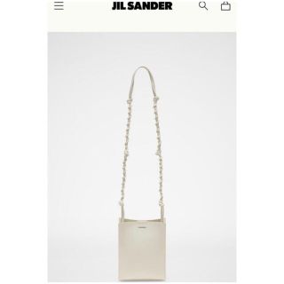 ジルサンダー(Jil Sander)のJIL SANDER ジルサンダー タングルショルダーバッグ　ホワイト(ショルダーバッグ)