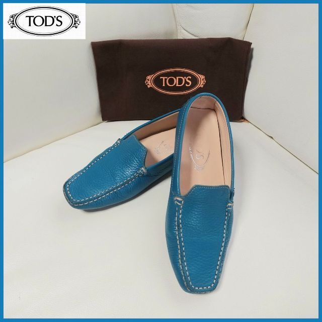 ❤ トッズ ローファー 35.5 ブルー TOD'S ❤