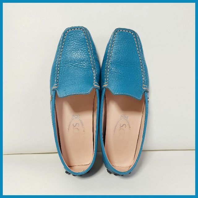 TOD'S(トッズ)の❤ トッズ ローファー 35.5 ブルー TOD'S ❤ レディースの靴/シューズ(ローファー/革靴)の商品写真