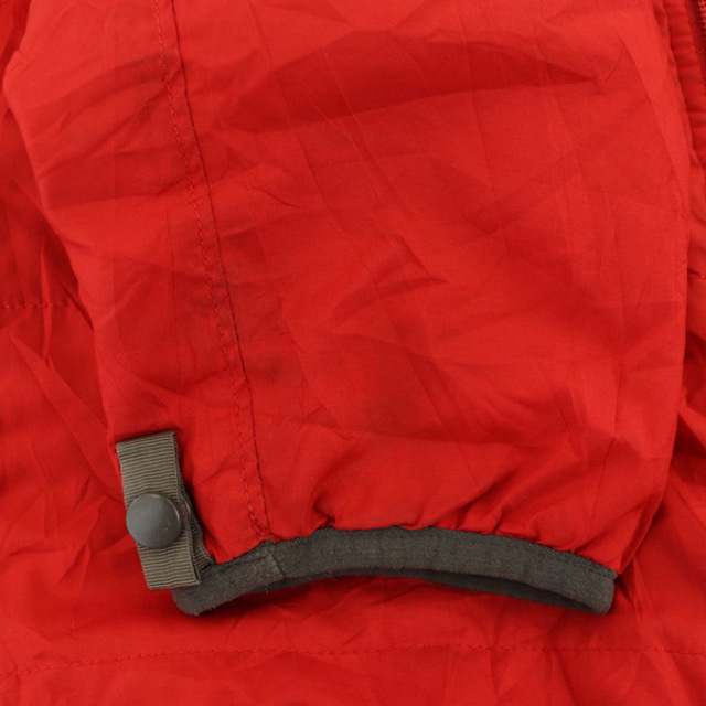 ザノースフェイス 中綿ジャケット ブルゾン ジップアップ ロゴ刺繍 XL 赤