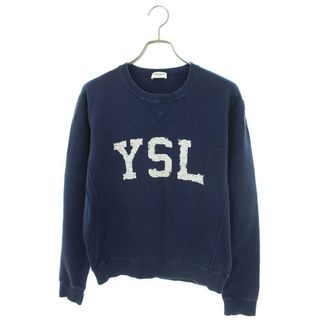 サンローラン Saint Laurent 2022AW ネイビーロゴスウェット 【絶品