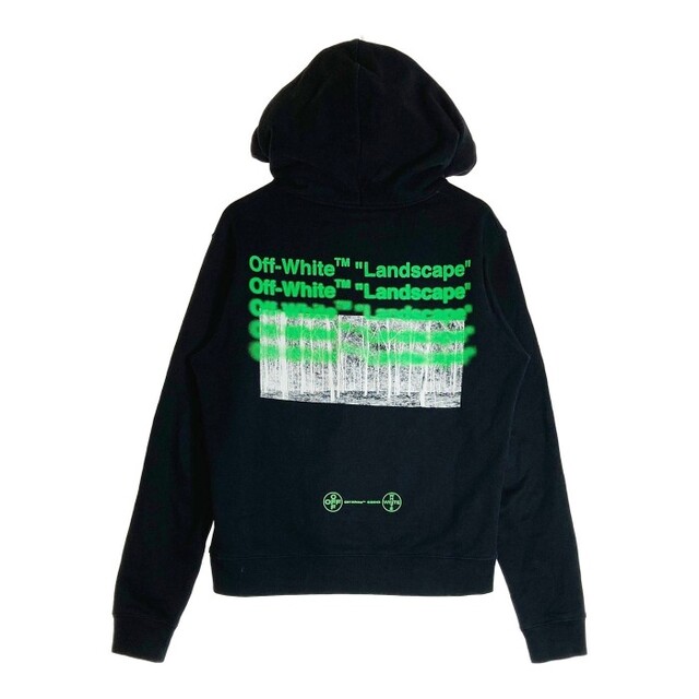 OFF-WHITE(オフホワイト)の★オフホワイト 阪急限定 Landscape バックプリント パーカー ブラック メンズのトップス(パーカー)の商品写真