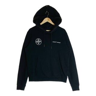 オフホワイト(OFF-WHITE)の★オフホワイト 阪急限定 Landscape バックプリント パーカー ブラック(パーカー)