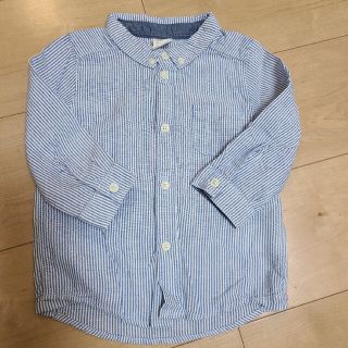 エイチアンドエム(H&M)のサササ、さわやかブルーがシブちぃ！サイズ70　H&Mエイチアンドエムで(Tシャツ/カットソー)