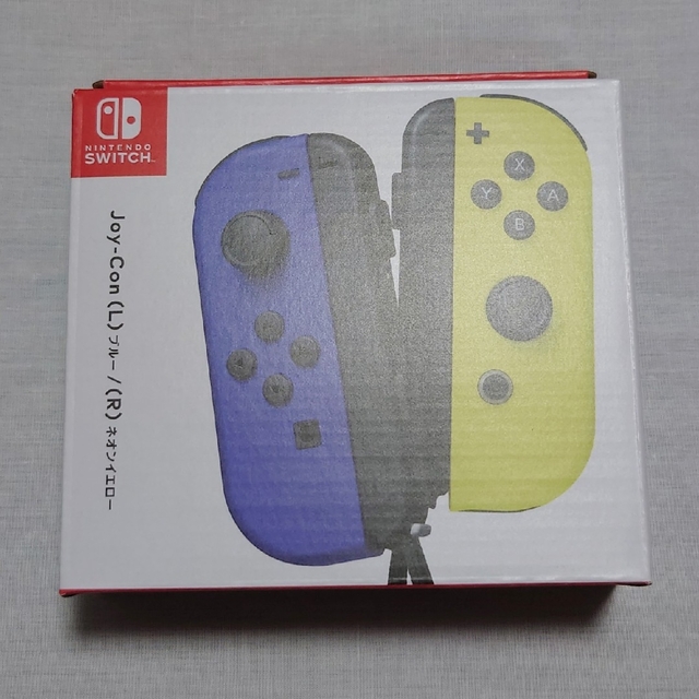 Nintendo Switch(ニンテンドースイッチ)のSwitch ジョイコン Joy-Con ブルー/ネオンイエロー　純正品 エンタメ/ホビーのゲームソフト/ゲーム機本体(その他)の商品写真