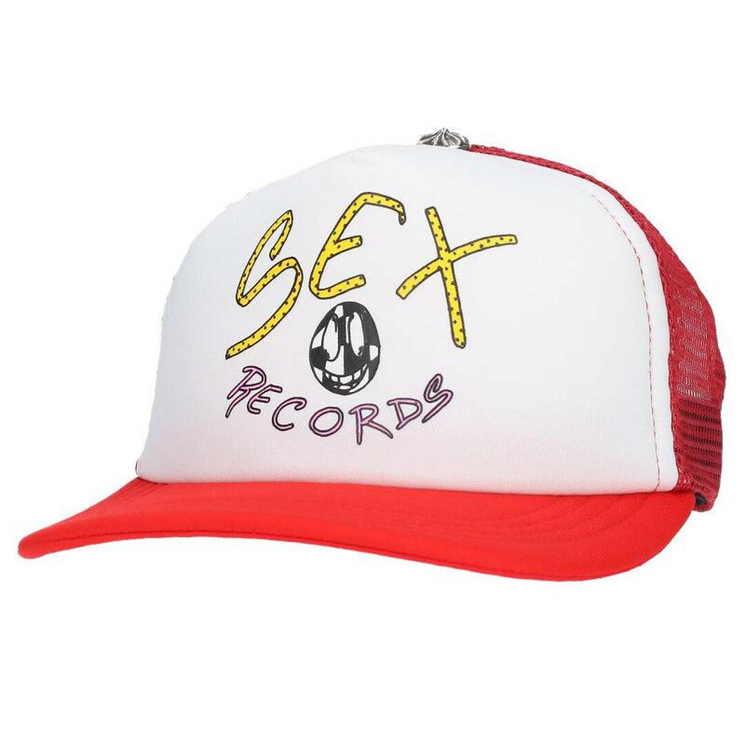 クロムハーツ  SEX TRUCKER CAP RED/トラッカーキャップ PPO SEXRCDクロスボール付メッシュキャップ  メンズ ONE SIZE