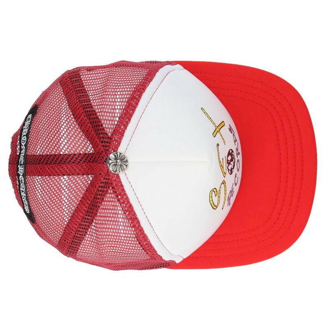 クロムハーツ  SEX TRUCKER CAP RED/トラッカーキャップ PPO SEXRCDクロスボール付メッシュキャップ  メンズ ONE SIZE 4