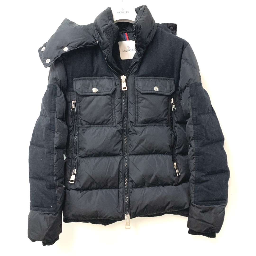 モンクレール MONCLER DIMIER 54155 フード付き ダウンジャケット ナイロン ブラック