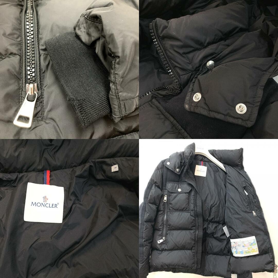 MONCLER(モンクレール)のモンクレール MONCLER DIMIER 54155 フード付き ダウンジャケット ナイロン ブラック メンズのジャケット/アウター(ダウンジャケット)の商品写真