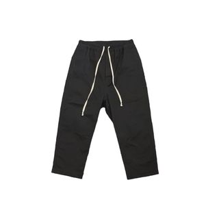 リックオウエンス(Rick Owens)のRick Owens/リックオウエンス Drawstring Pantsドローストリングクロップドパンツ ブラック 46 美品 中古 48236(ワークパンツ/カーゴパンツ)