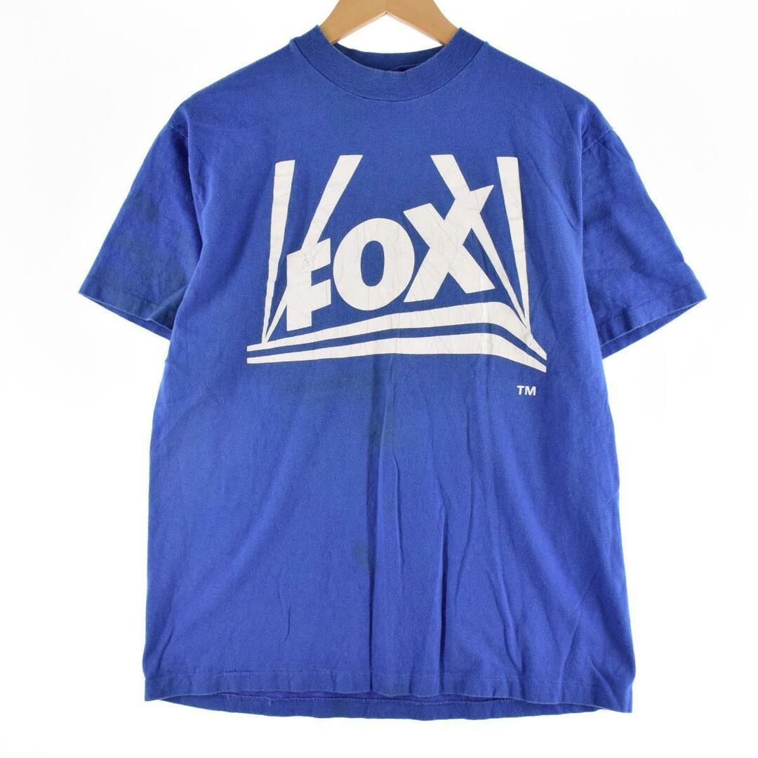 80~90年代 FOX フォックス放送 アドバタイジングTシャツ メンズL ヴィンテージ /eaa317327