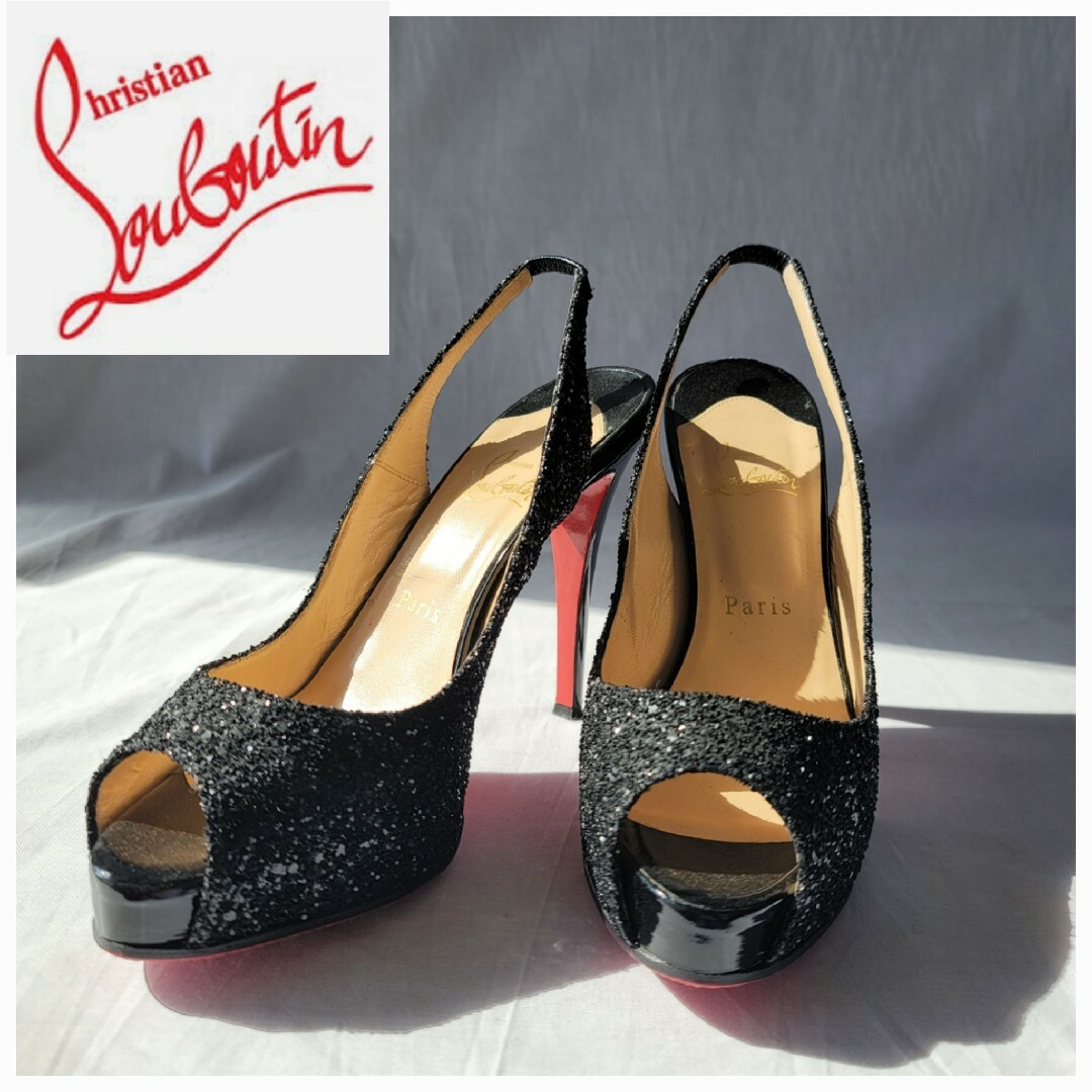 美品】Christian Louboutin グリッター パンプス 38 【即納&大特価