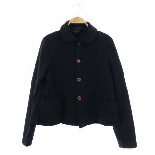 コムデギャルソン(COMME des GARCONS)のコムデギャルソン ガール GIRL 16AW ポリ縮絨 丸襟 ジャケット 背抜き(その他)