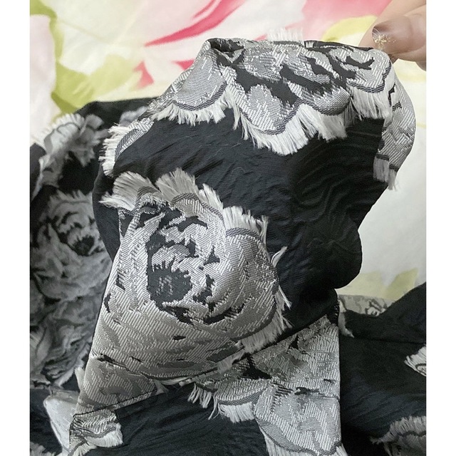 ZARA(ザラ)のワンピース　刺繍　オーバーサイズ　体型カバー　フォーマル　ドレス　上品　可愛い レディースのワンピース(ミニワンピース)の商品写真