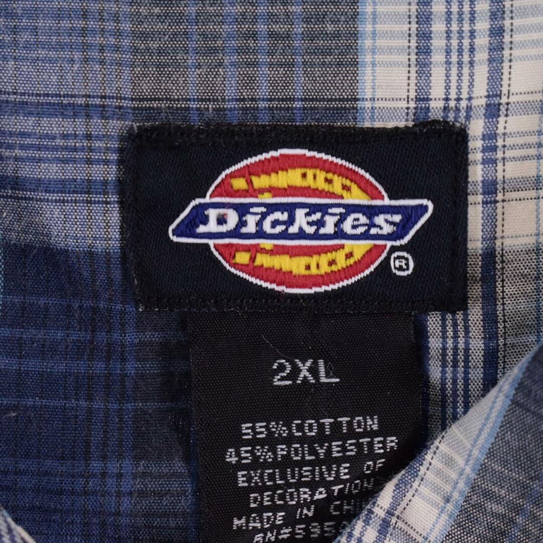 ディッキーズ Dickies 半袖 チェックシャツ メンズXL /eaa317579