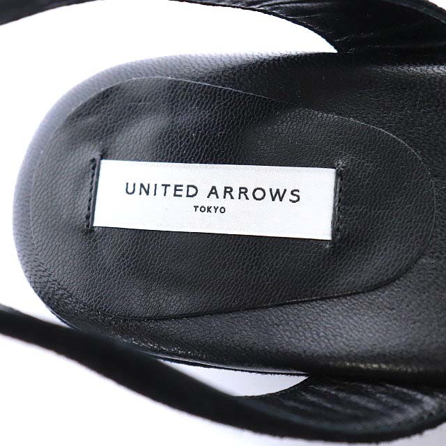 UNITED ARROWS(ユナイテッドアローズ)のユナイテッドアローズ プラットフォーム ストラップサンダル ハイヒール 23 黒 レディースの靴/シューズ(サンダル)の商品写真