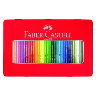 ファーバーカステル(FABER-CASTELL)のFaber-Castell 水彩色鉛筆 平缶 36色セット(色鉛筆)