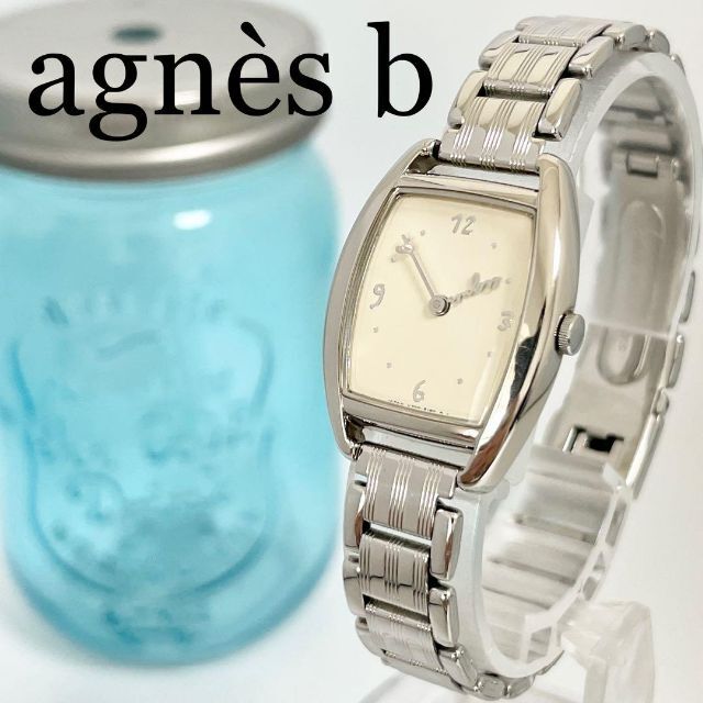 366 agns b アニエスベー時計 レディース腕時計 シルバー ベージュ