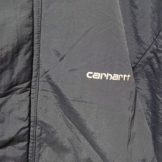 【Carhartt】ロゴ刺繍 ナイロンジャケット 中綿入り A-621