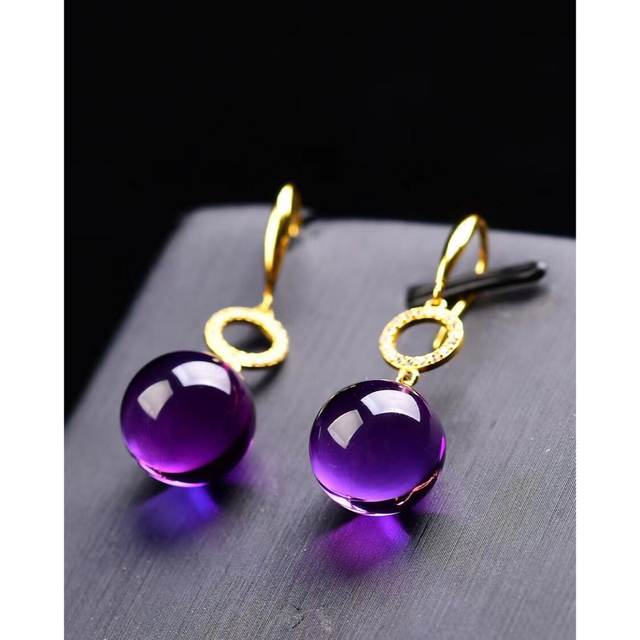 天然】アメジスト ピアス s925 12*12mm | www.jarussi.com.br