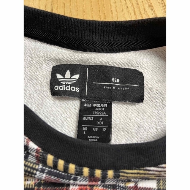 adidas(アディダス)のちびこ様専用●adidas ドルマンスリーブのショート丈薄手スウェット(XOT) レディースのトップス(トレーナー/スウェット)の商品写真