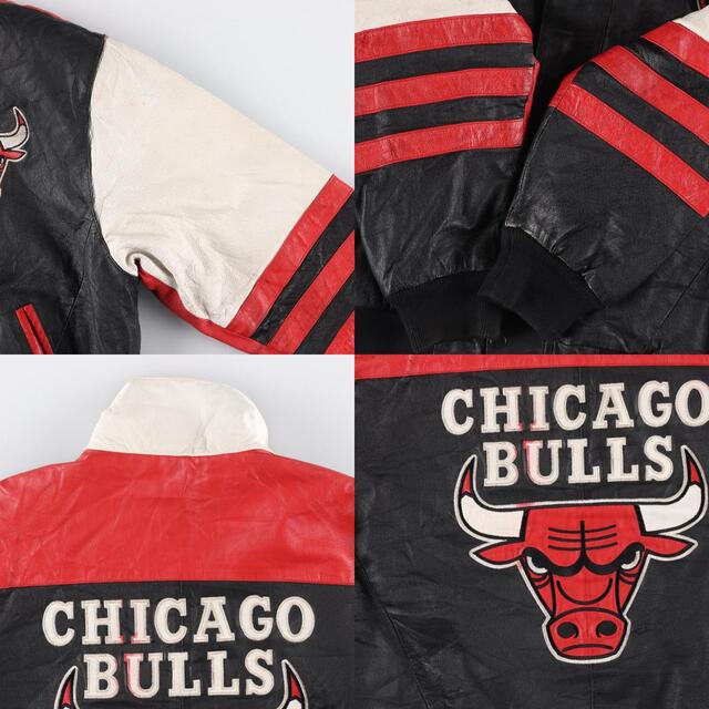 NBA Chicago Bulls シカゴブルズ レザースタジャン ヴィンテージ | www