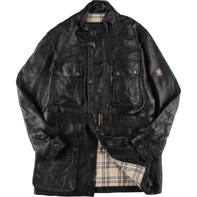 古着 ベルスタッフ Belstaff モーターサイクルジャケット レザー